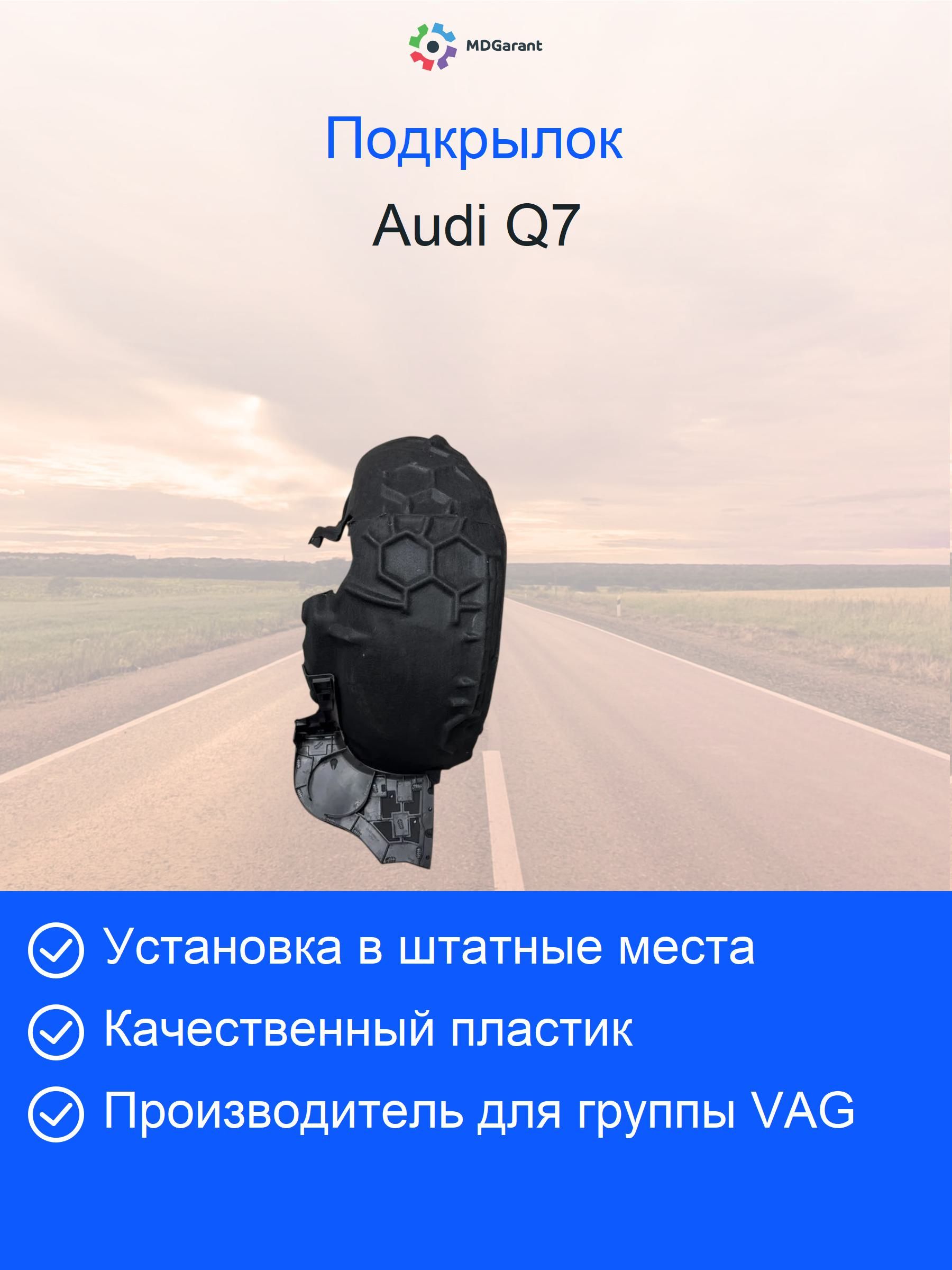 Подкрылок (локер) задний правый для Audi Q7 4M